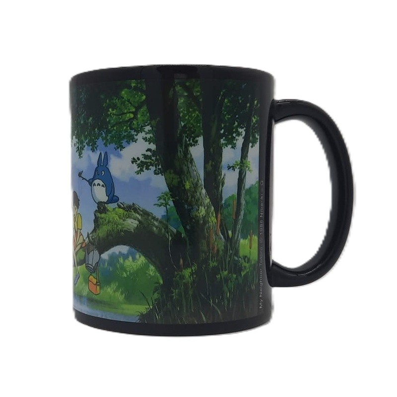 Mug - Pêche (Noir) - Mon Voisin Totoro