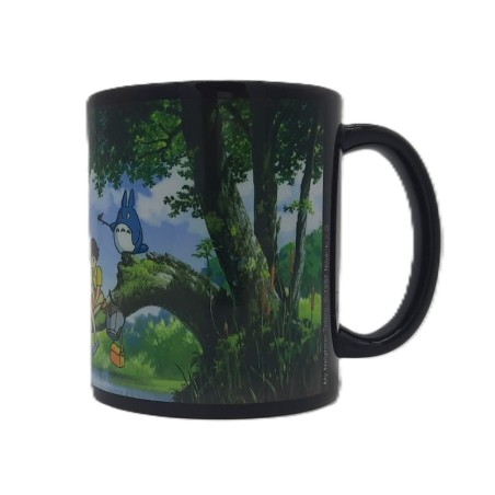Mug - Pêche (Noir) - Mon Voisin Totoro