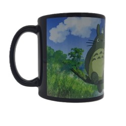 Mug - Pêche (Noir) - Mon Voisin Totoro
