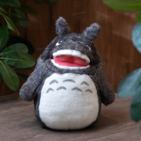 Peluche fibres acrylique - Totoro gris grand sourire - Mon Voisin Totoro