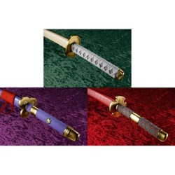 Replique - Roronoa Zoro set de 3 sabres (Wado Ichimonji,Sandai Kitetsu,Enma) - One Piece - Proplica