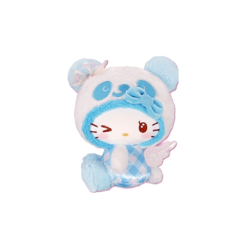 Peluche - Panda Kitty (Bleu) - Sanrio