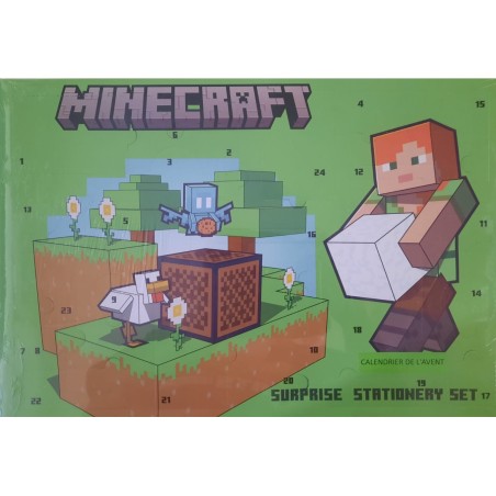 Calendrier de l'Avent - Surprise Stationery Set - Minecraft