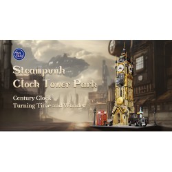 Set de Construction - Steampunk Clock Tower Park