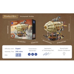 Set de Construction - Dirigeable Steampunk - Steampunk