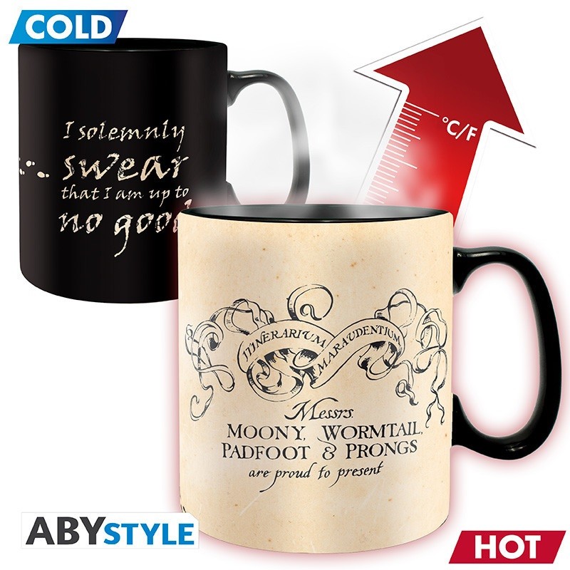 Mug - Thermo Réactif - Carte du Maraudeur - Harry Potter