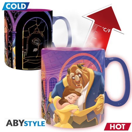 Mug - Thermo Réactif - Vitraux - La Belle et la Bête
