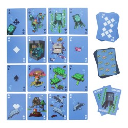 Jeu de Cartes Waterproof - 52 - Minecraft