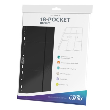 Feuilles Classeur Side-Loading - 18-Pocket Pages (10ct) - Noir