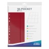 Feuilles Classeur Side-Loading - 18-Pocket Pages (10ct) - Rouge