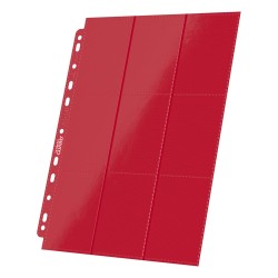 Feuilles Classeur Side-Loading - 18-Pocket Pages (10ct) - Rouge