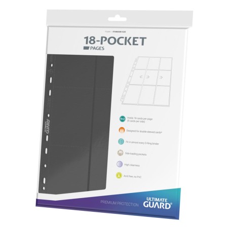 Feuilles Classeur Side-Loading - 18-Pocket Pages (10ct) - Gris