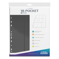 Feuilles Classeur Side-Loading - 18-Pocket Pages (10ct) - Gris