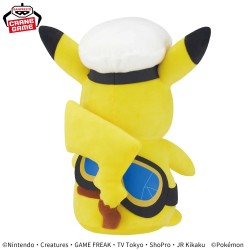 Peluche - Captain Pikachu (Goggles Ver.) - Pokemon