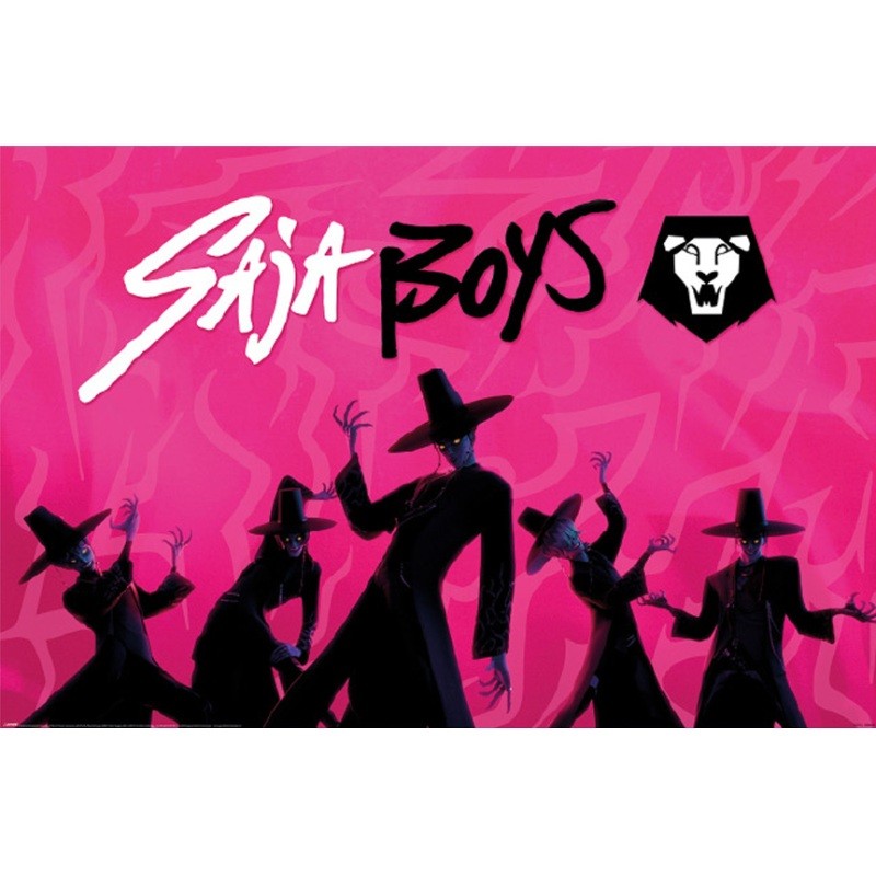 Maxi Poster - Saja Boys Idol - KPop Demon Hunters - Roulé & filmé