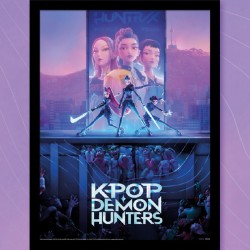Poster avec Cadre - Key Art - KPop Demon Hunters