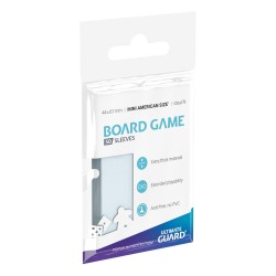 Protèges Cartes 50 pièces - Premium Protection - Américain Petit - Jeux de Plateau - Transparent