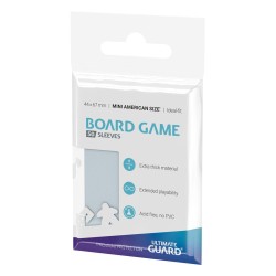 Protèges Cartes 50 pièces - Premium Protection - Américain Petit - Jeux de Plateau - Transparent