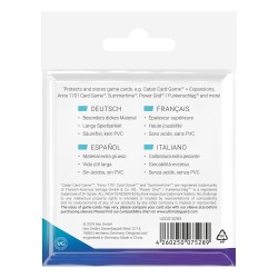 Protèges Cartes 50 pièces - Premium Protection - Carré - Jeux de Plateau - Transparent