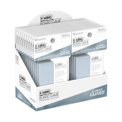 Protèges Cartes 50 pièces - Premium Protection - X-Wing Miniatures Game - Jeux de Plateau - Transparent