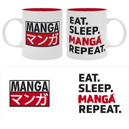 Mug - EAT SLEEP MANGA REPEAT - Asian Art 