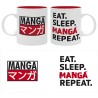 Mug - EAT SLEEP MANGA REPEAT - Asian Art 