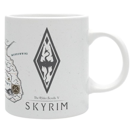 Mug - Carte - Skyrim - Subli