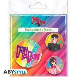 Pack de 3 badges - Momo & Okarun - Dan Da Dan