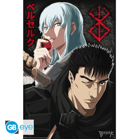 Poster - Griffith & Guts - Berserk - Roulé & filmé