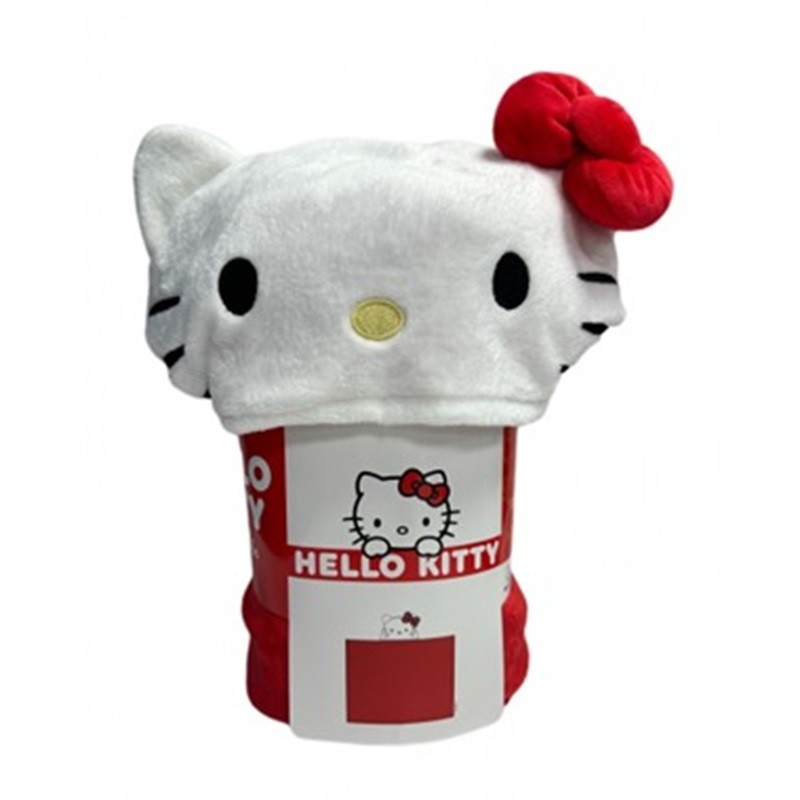 Boîte abîmée - Couverture à Capuche - Hello Kitty Rouge - Sanrio