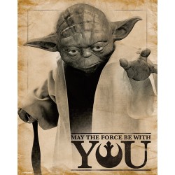 Mini Poster - Yoda, May the Force be With You - Star Wars