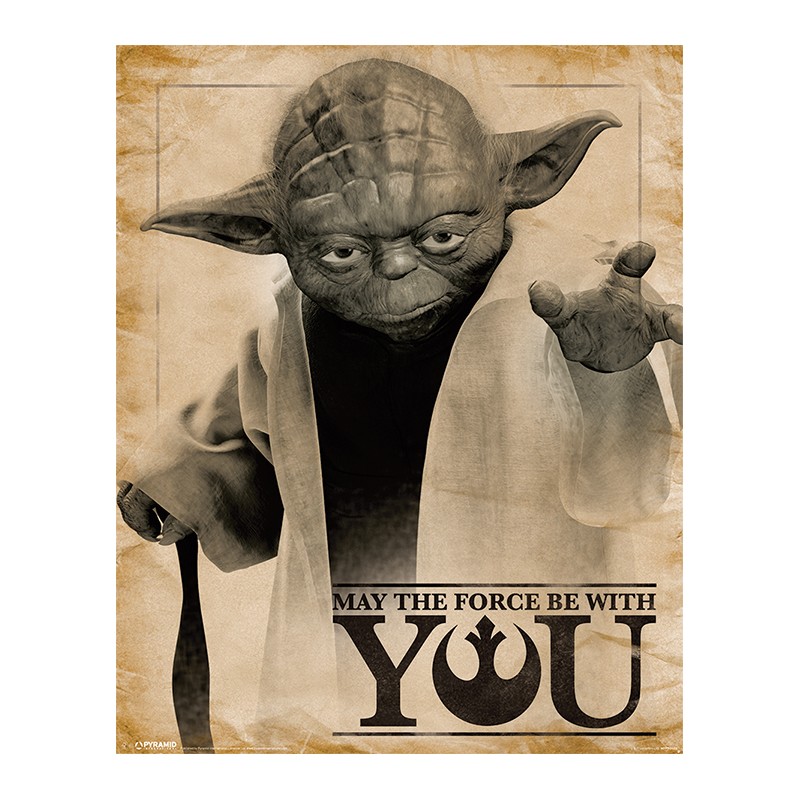Mini Poster - Yoda, May the Force be With You - Star Wars