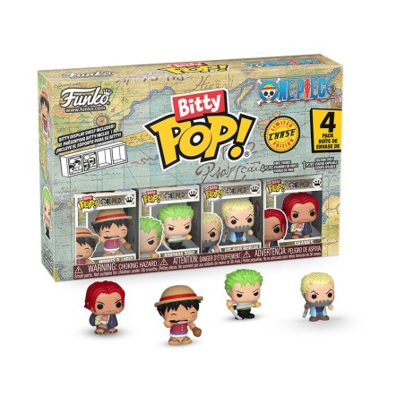 Pack de 4 - Luffy - One Piece - Bitty POP Animation