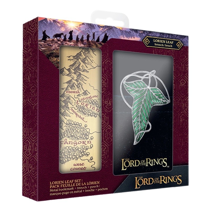 Gift Pack - Broche de la Lorien et Marque Page Métal - Seigneur des Anneaux