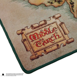 Tapis de Souris Gaming XL - Carte Terre du Milieu - Seigneur des Anneaux