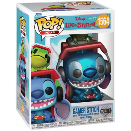 Stitch Gamer (Metallique) - Lilo & Stitch (1564) - POP Disney