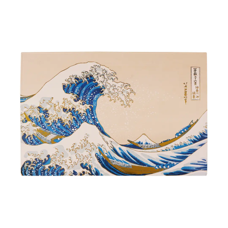 Plaque Métallique - La Grande Vague de Kanagawa - Hokusai