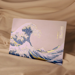 Plaque Métallique - La Grande Vague de Kanagawa - Hokusai