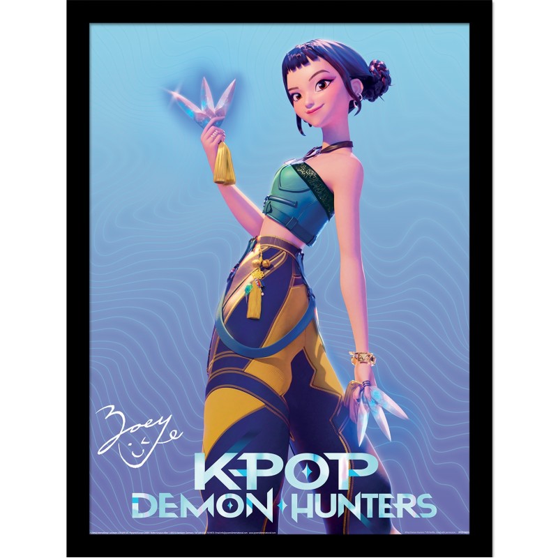 Poster avec Cadre - Zoey - KPop Demon Hunters