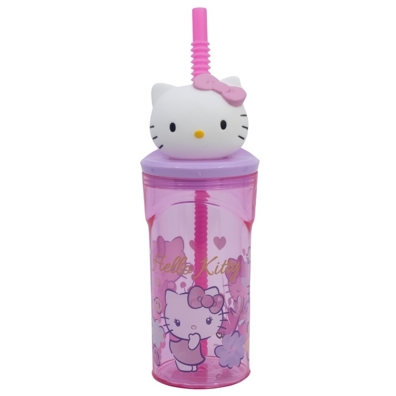 Gobelet 3D avec Paille - Kitty - Sanrio