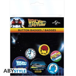Pack de 6 badges - Symboles - Retour vers le Futurs
