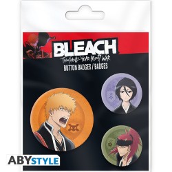 Pack de 3 Badges - Ichigo, Rukia, Renji - Bleach