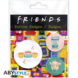 Pack de 3 badges - Central Perk & Co - Friends