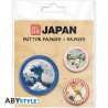 Pack de 3 Badges - Collection - Hokusai