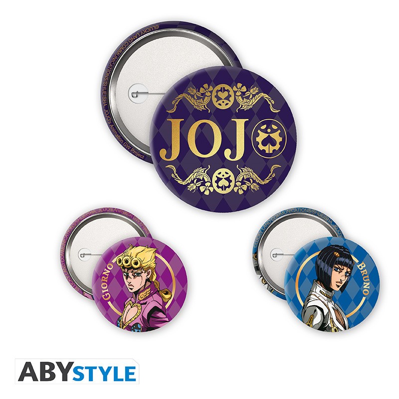 Pack de 3 Badges - Golden Wind - Jojo's Bizarre Adventure