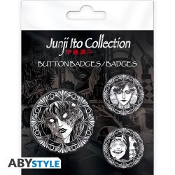 Pack de 3 Badges - Collection - Junji Ito