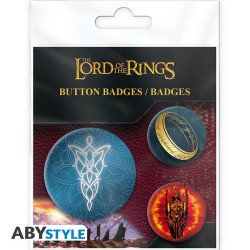 Pack de 3 Badges - Terre du Milieu - Le Seigneur des Anneaux
