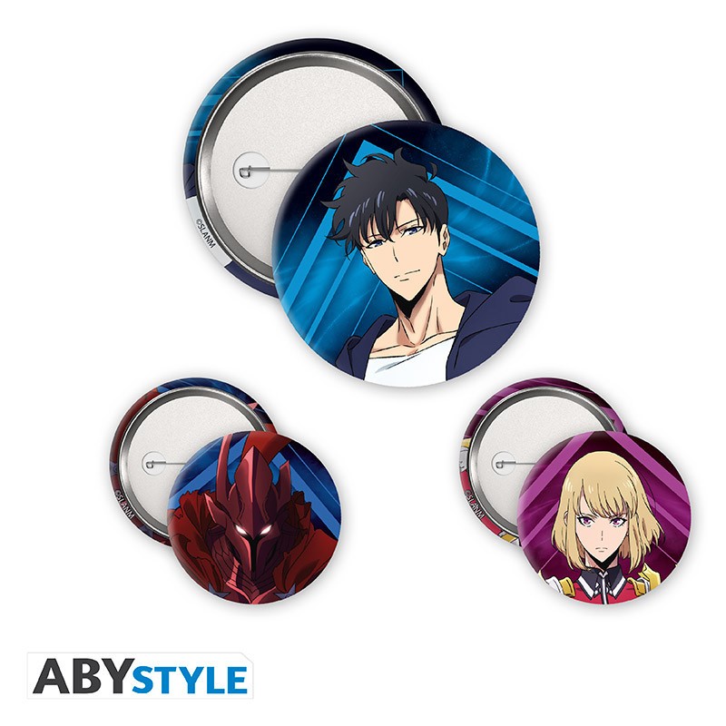 Pack de 3 Badges - Igris, Jinwoo, Cha Hae In - Naruto