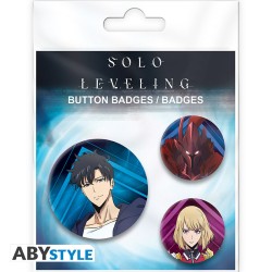 Pack de 3 Badges - Igris, Jinwoo, Cha Hae In - Naruto