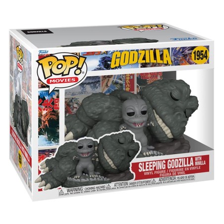 Sleeping Godzilla w/Minilla - Godzilla (1954) - POP Movies - Oversize